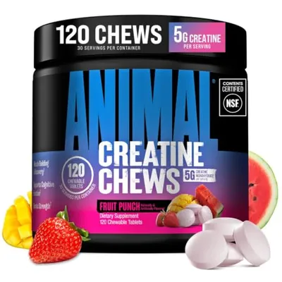 ANIMAL Creatine Performance Chew Tabs Fruit Punch